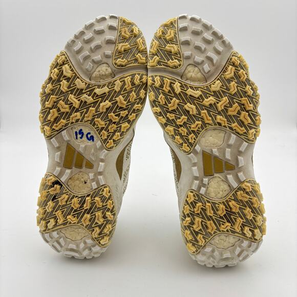 Adidas Codechaos 22 BOA White Gold Spikeless Golf Shoes Men's 8 - Picture 8 of 13